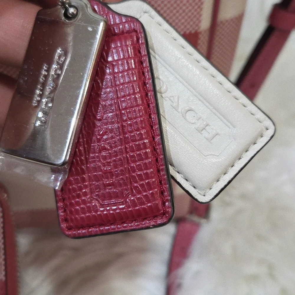 🩷▪️ COACH ▪️Surrey Carryall With Buffalo Plaid Print Zip Wallet Bundle Set - Picture 4 of 17